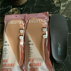 5 Pairs Of New Anodyne/Orthofeet Heat Moldable Shoe Insets size 8